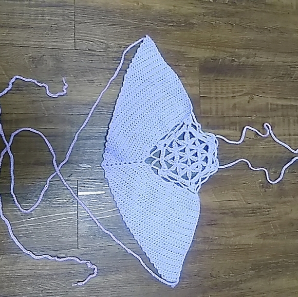 Handmade Flower of Life Festival Crop Top - Picture 3 of 5